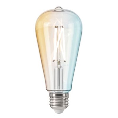 Ampoule LED connectée Myko E27 Edison à filament 806lm=60W variation de blancs Jacobsen transparent