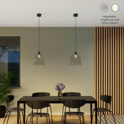 Ampoule LED connectée Myko LED E14 flamme à filament 470lm=40W variation de blancs Jacobsen transparent