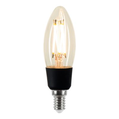Ampoule LED connectée Myko LED E14 flamme à filament 470lm=40W variation de blancs Jacobsen transparent