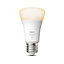 Ampoule LED connectée Philips Hue A60 IP20 E27 1055lm 9.5W 75W blanc chaud