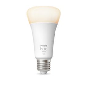 Ampoule LED connectée Philips Hue A60 IP20 E27 1600lm 15,5W blanc chaud