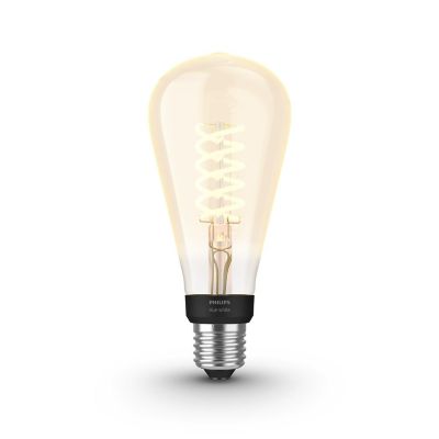 Ampoule LED connectée Philips Hue oblong IP20 E27 550lm 7W blanc chaud