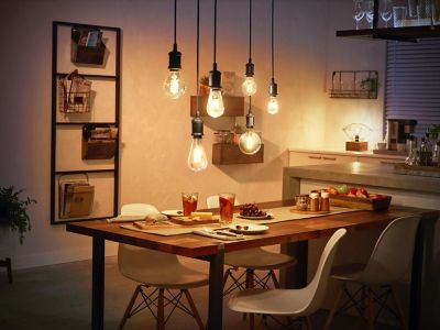 Ampoule LED connectée Philips Hue oblong IP20 E27 550lm 7W blanc chaud