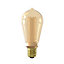 Ampoule LED Crown Glassfiber dimmable E27 ST64 ⌀ 6,4cm 100lm 3,5W blanc chaud Calex doré