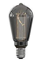 Ampoule LED Crown Glassfiber dimmable E27 ST64 ⌀ 6,4cm 40lm 3,5W blanc chaud Calex noir