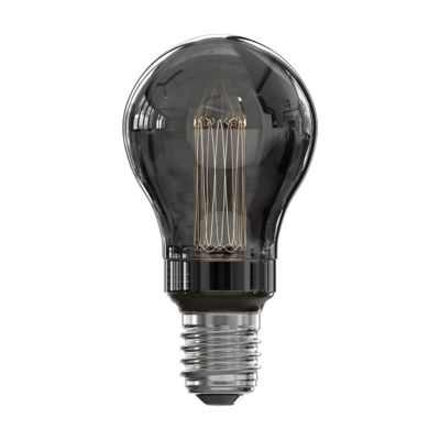 Ampoule LED Crown Glassfiber noir dimmable E27 A60 ⌀ 6cm 40lm 3,5W blanc chaud Calex