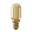 Ampoule LED Crown Tube Glassfib dimmable E27 Tube ⌀ 4,5cm 120lm 3,5W blanc chaud Calex doré