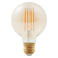 Ampoule LED décorative Diall globe Ø 95mm E27 9W=60W blanc chaud