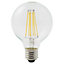 Ampoule LED décorative Diall globe E27 6,5W=60W blanc chaud