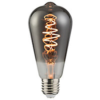 Ampoule LED décorative dimmable E27 ⌀6.4cm 140lm 5W fumé blanc chaud Nordlux
