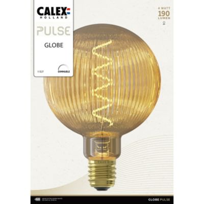 Ampoule LED décorative E27 190lm blanc extra chaud dimmable 4W Calex