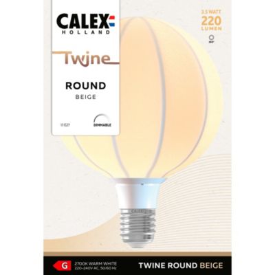 Ampoule LED décorative E27 220lm blanc chaud dimmable 3,5W Calex