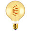Ampoule LED décorative en spiral dimmable E27 ⌀12.5cm 250lm 5W doré blanc chaud Nordlux