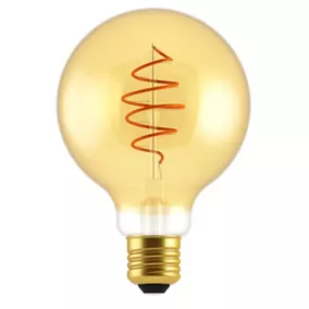 Ampoule LED décorative en spiral dimmable E27 ⌀12.5cm 250lm 5W doré blanc chaud Nordlux