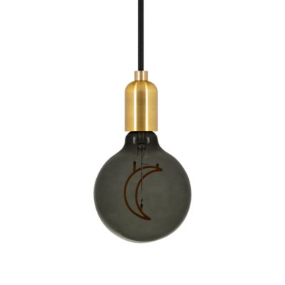 Ampoule LED décorative globe Moon smoky G125 E27 1,5W 70lm ⌀12,5 x H.17,2cm blanc chaud Girard Sudron