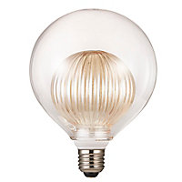Ampoule LED décorative shape in shape E27 ⌀12.5cm 350lm ambré blanc chaud Nordlux