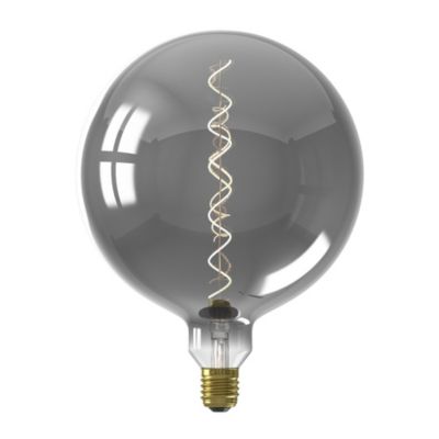 Ampoule LED décorative XXL Kalmar verre gris titane dimmable E27 5W 70lm Calex