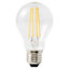 Ampoule LED Diall GLS E27 6,5W=60W blanc chaud