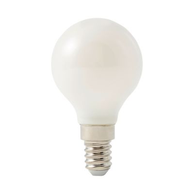 Ampoule LED Diall mini globe E14 5,5W=42W blanc chaud Castorama