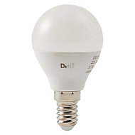 Ampoule LED Diall mini globe E14 5,7W=40W blanc chaud