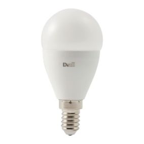 Ampoule LED Diall mini globe E14 8,5W=60W blanc chaud
