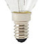Ampoule LED Diall transparente E14 4,5W=40W blanc chaud