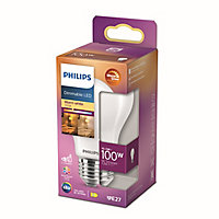 Ampoule LED dimmable E27 A60 1521lm 10.5W IP20 variable blanc chaud à blanc neutre Philips