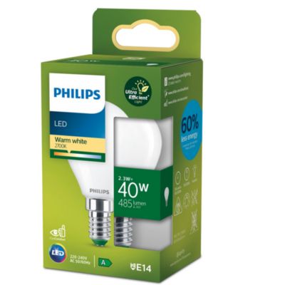 Ampoule LED E14 485lm blanc chaud 2,3W Philips Lighting
