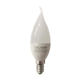 Ampoule LED E14 Flamme 8W 220V 38mm - Blanc Froid 6000K - 8000K - SILAMP