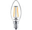 Ampoule LED E14 (SES) famme transparent 470lm 4.3W = 40W IP20 blanc chaud Philips