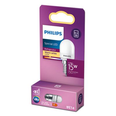 Ampoule LED E14 T25 150lm 1,7/15W blanc chaud Philips l.2,5 x H.5,9 cm