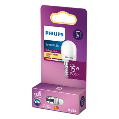 Ampoule LED E14 tubulaire T25 dépoli 150 lm blanc chaud 1,5W grade A Philips
