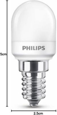 Ampoule LED E14 tubulaire T25 dépoli 150 lm blanc chaud 1,5W grade A Philips