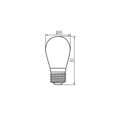 Ampoule LED E27 0,5W 50lm (5W) 220 - Blanc Chaud 2700K