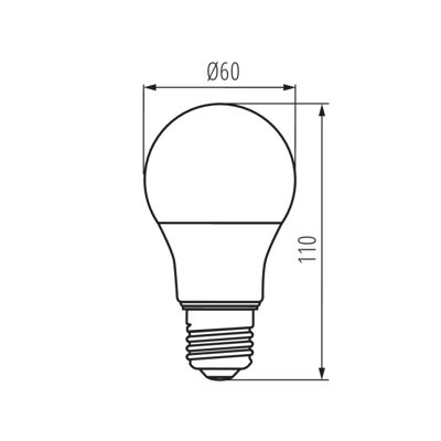 Ampoule LED E27 - 10,5W - Blanc chaud 2700K - Dimmable - 1060lm - Kanlux