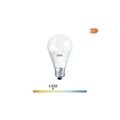 Ampoule LED E27 12W Ronde A60 équivalent à 75W - Blanc Naturel 4000K