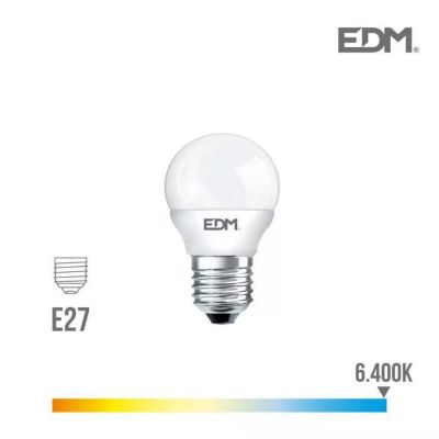 Ampoule LED E27 6W Ronde équiv