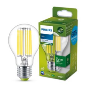 Ampoule LED E27 840lm 4/60W blanc Philips Eco l.6 x H.10,5 cm