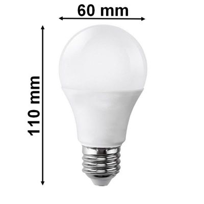 Ampoule LED E27 9W 220V A60 180degrés - Blanc Chaud 2300K - 3500K - SILAMP