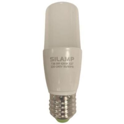 Ampoule LED E27 9W 220V T38 360 - Blanc Chaud - SILUMEN