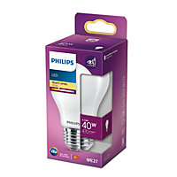 Ampoule LED E27 A60 470 4,5/40W blanc chaud Eco Philips l.6 x H.10,5 cm