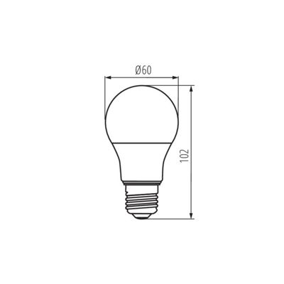 Ampoule LED E27 A60 7,2W 820lm (60W) - Blanc Naturel 4000K