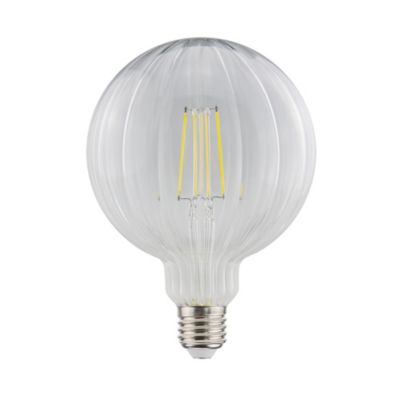 Ampoule LED E27 ballon à filament linéaire transparent blanc chaud