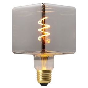 Ampoule LED E27 cube à filament fumé 40lm blanc chaud Girard Sudron