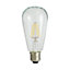Ampoule LED E27 filament Edison 5W=50W Blanc chaud