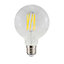 Ampoule LED E27 globe Ø9.5cm filament 806lm=60W blanc chaud Eco Jacobsen