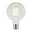 Ampoule LED E27 globe Ø9.5cm filament 806lm=60W blanc chaud Eco Jacobsen
