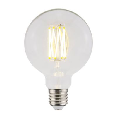 Ampoule LED E27 globe Ø9.5cm filament 806lm=60W blanc chaud Eco Jacobsen