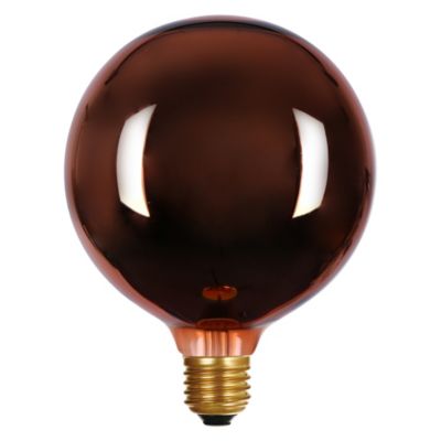 Ampoule LED E27 globe à filament cooper Ø12,5cm 35lm blanc chaud Girard Sudron