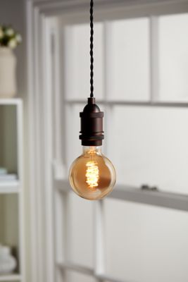 Ampoule LED E27 globe filament ambré 250 lm blanc chaud 5W Diall